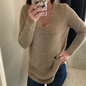 Tan Oversized Sweater