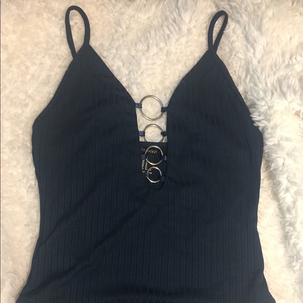 Cute deep green Bodysuit worn once forever 21💖