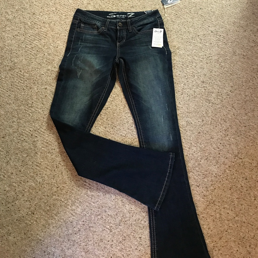 Distressed jeans