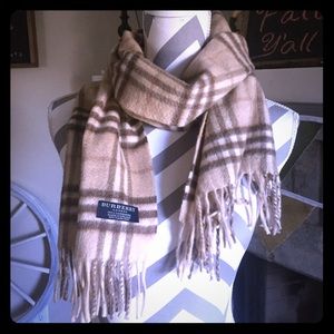 Two Authentic Burberry Scarves