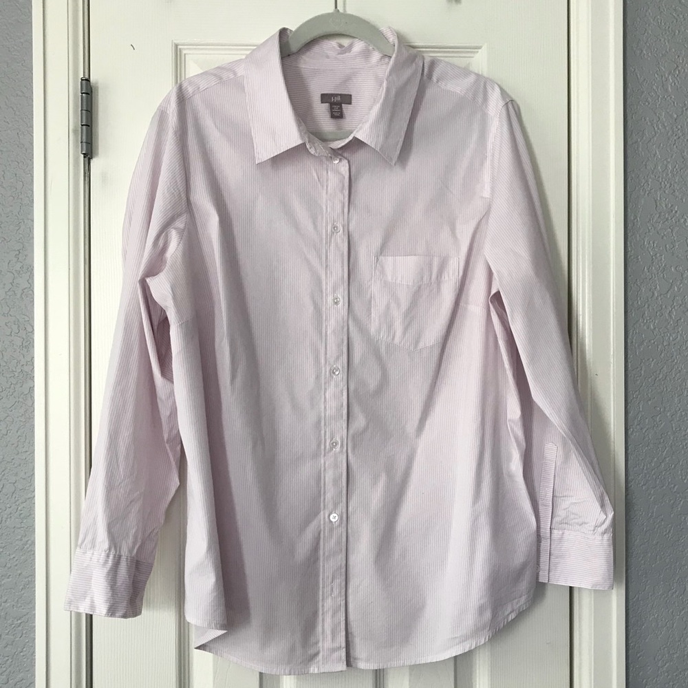 J. Jill Cotton Stretch Button Down