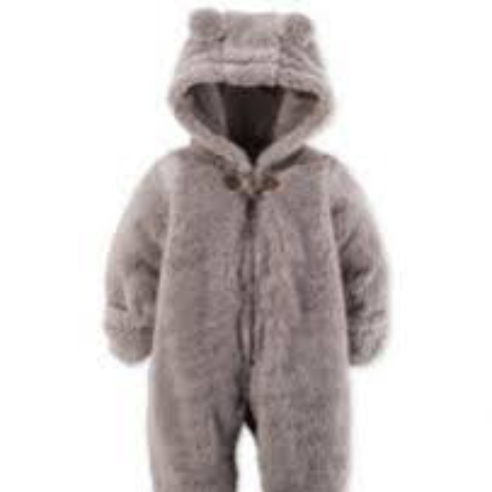 Carter's Baby Hooded Faux-Sherpa Footed Coverall