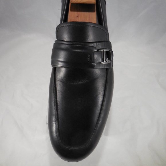Mens Ferragamo WORN 1 TIME F Buckle black Loafers - Picture 2 of 8