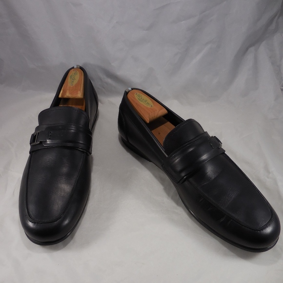 Mens Ferragamo WORN 1 TIME F Buckle black Loafers - Picture 3 of 8