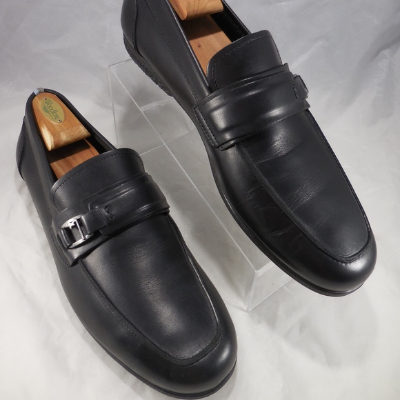 Mens Ferragamo WORN 1 TIME F Buckle black Loafers - Picture 4 of 8