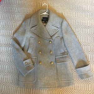 J. Crew Stadium Cloth Majesty Peacoat NWOT