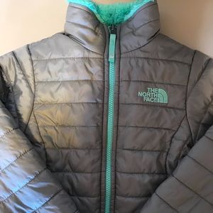 GIRLS The North Face Mossbud Reversible Jacket