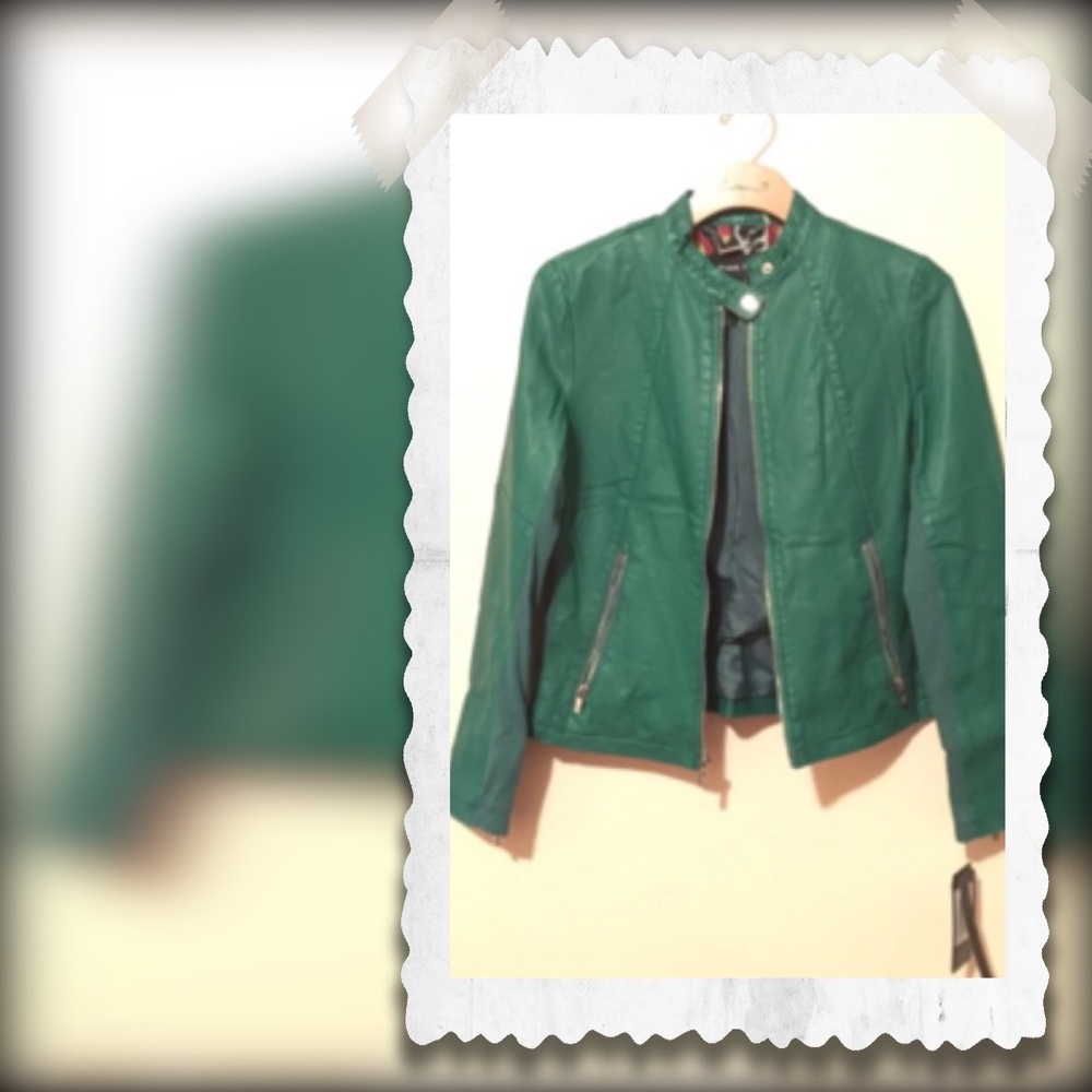Black Rivet leather jacket