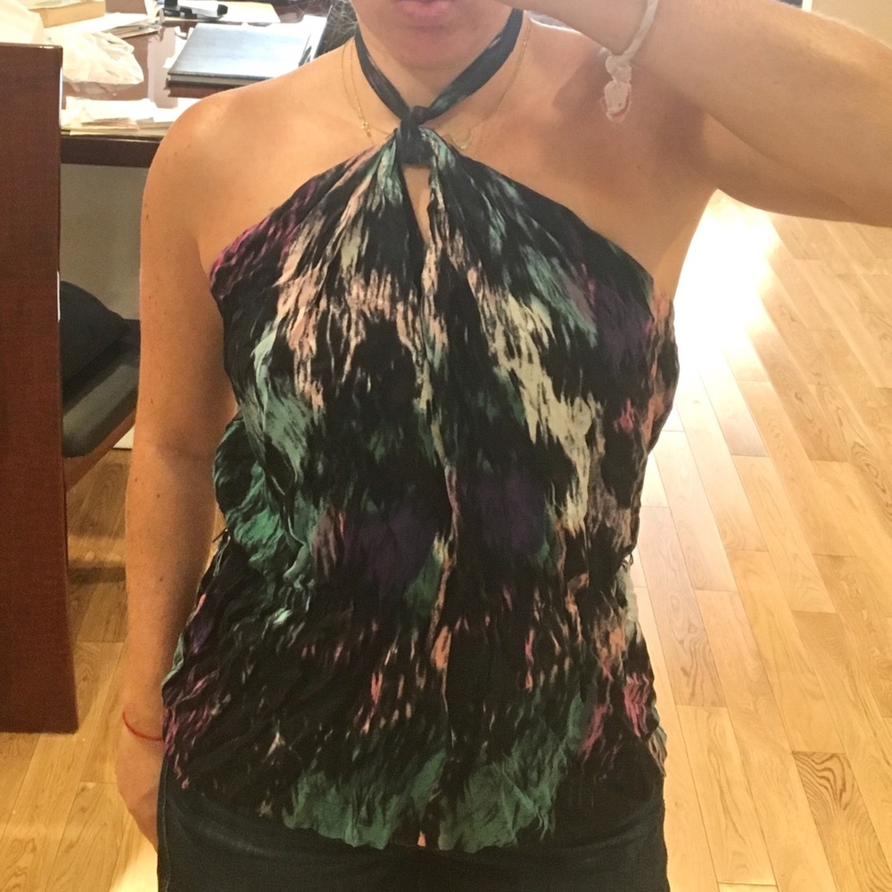 7 for all mankind multicolor halter top