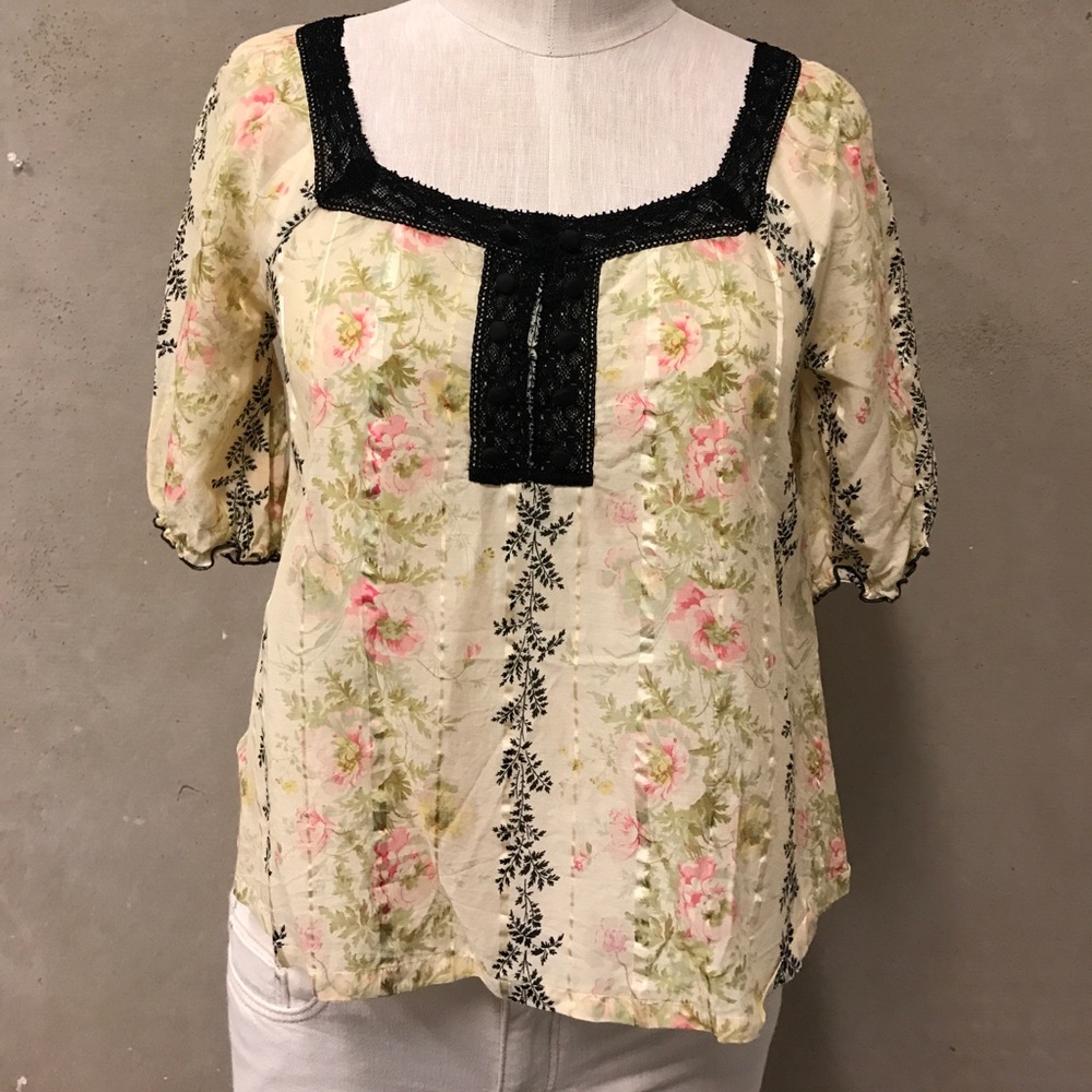 Anthropologie Fei cropped blouse