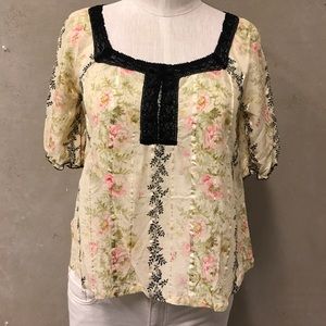 Anthropologie Fei cropped blouse
