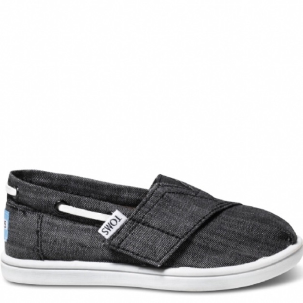 Toms Bimini black chambray NIB - Picture 2 of 3
