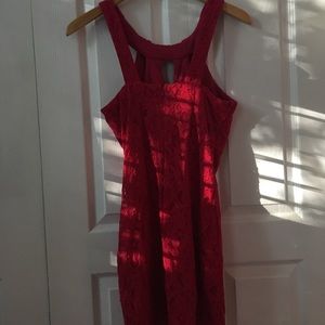 Tight bright pink prom dress