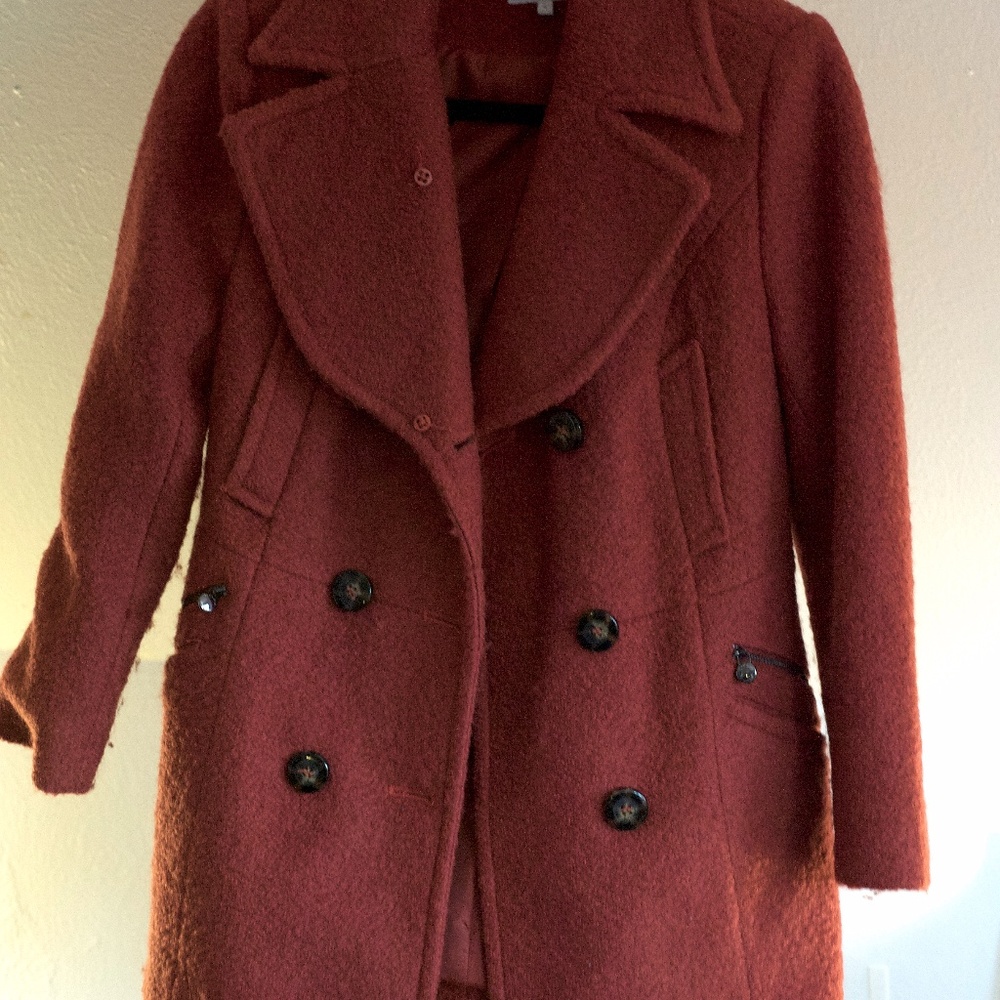 Red Laundry by Shelli Segal Pea Coat Jacket