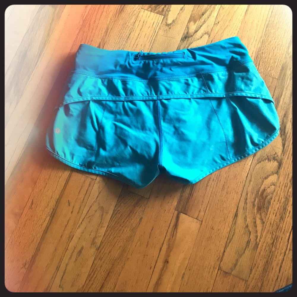 Blue Lululemon Shorts with Liner EUC