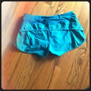 Blue Lululemon Shorts with Liner EUC