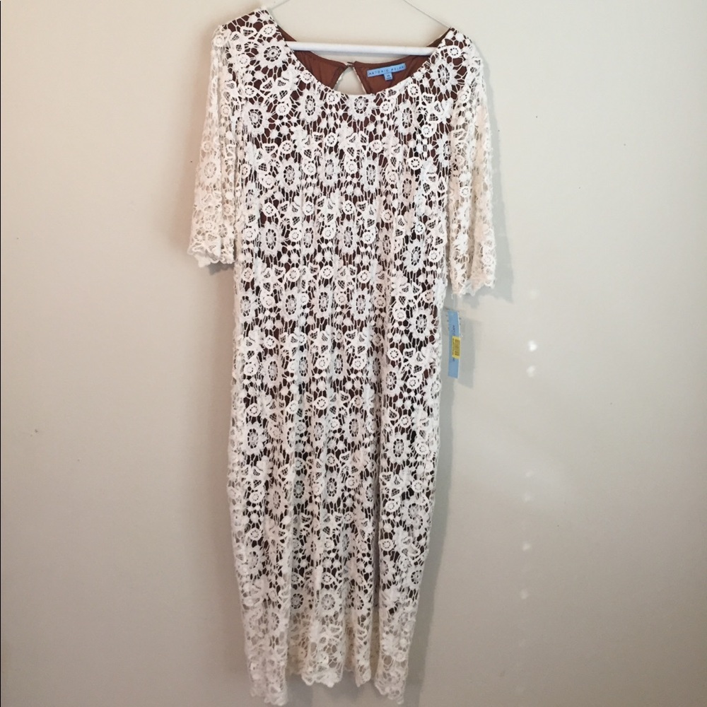 Antonio Melani Tea Length Lace Dress