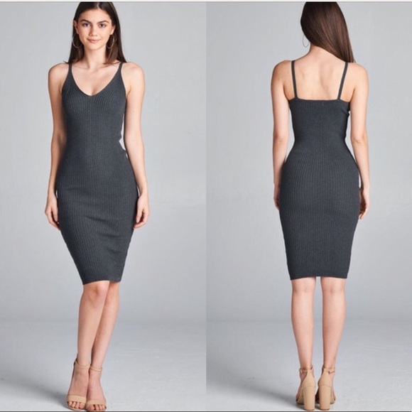 ▪️LAST1 - NWT Super Sexy Ribbed Bodycon Dress ⭐️ - Picture 2 of 2