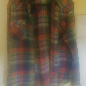 Long sleeve plaid button up