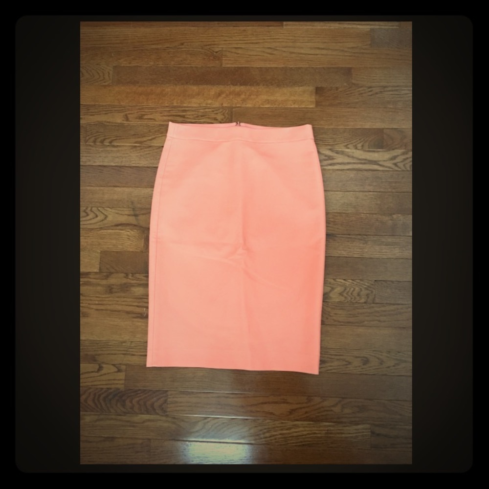 Woman’s J.Crew No. 2 Pencil Skirt in Coral