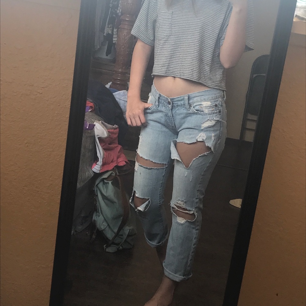 Destroyed Boyfriend Jeans