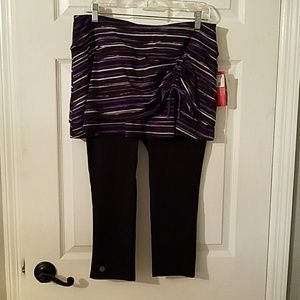 Athleta Painted Cuteness 2 in 1 Capri/Skirt
