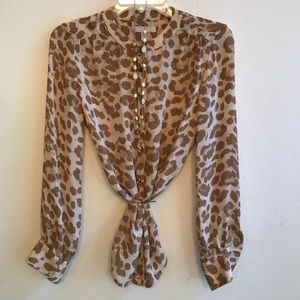 BANANA REPUBLIC leopard shirt