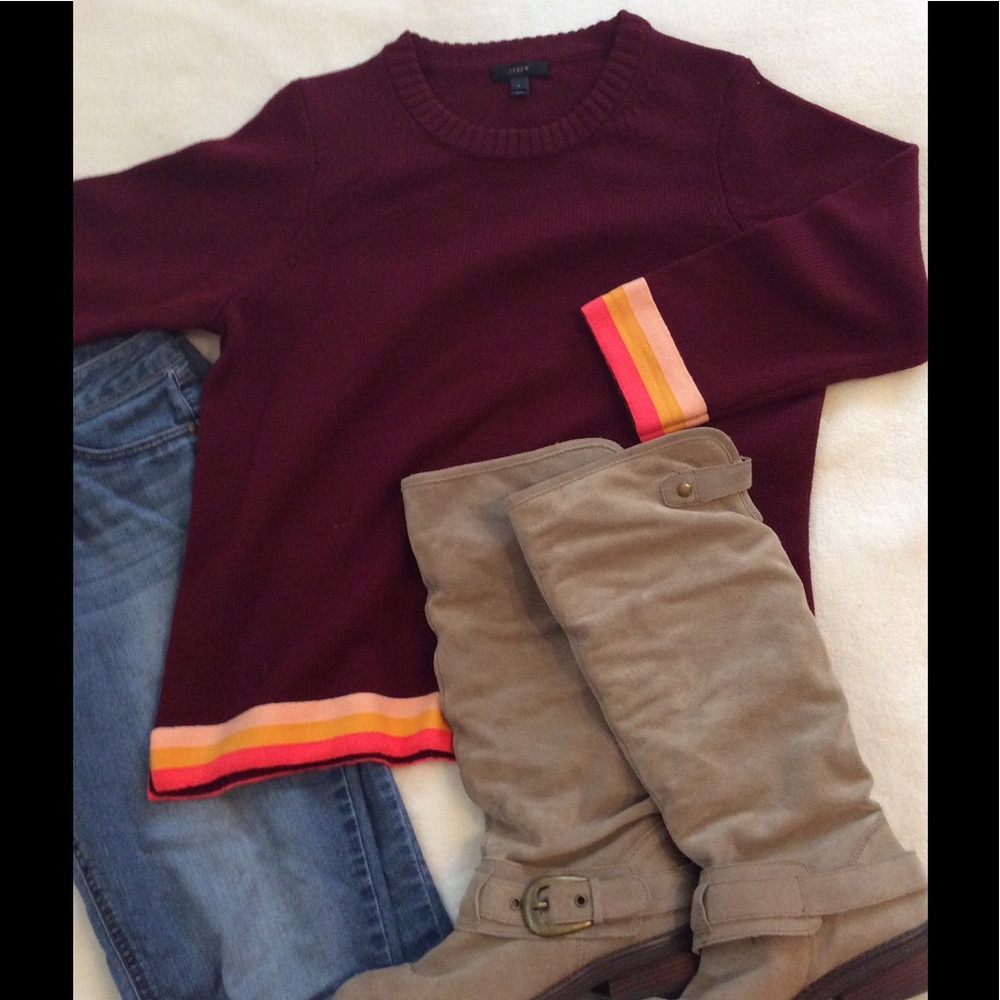 J CREW pullover sweater -Cute with boots!