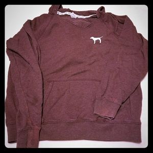 Maroon pullover hoodie