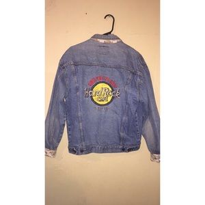 Hard Rock Cafe vintage denim jacket size medium