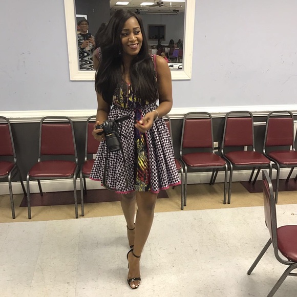 🎊HP🎊 African Print Women’s Sleeveless Dress. - Picture 2 of 8