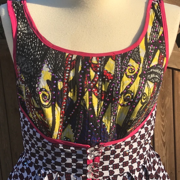 🎊HP🎊 African Print Women’s Sleeveless Dress. - Picture 5 of 8