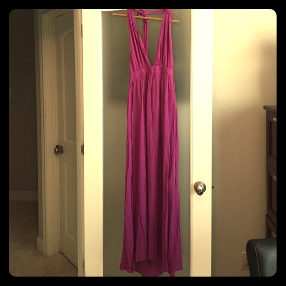 Long halter top dress, can tie multiple ways - Picture 1 of 4