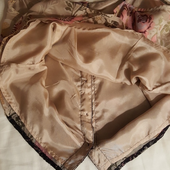 Tracy Reese 100% Silk & Black lace Camisole - Sz 4 - Picture 6 of 7