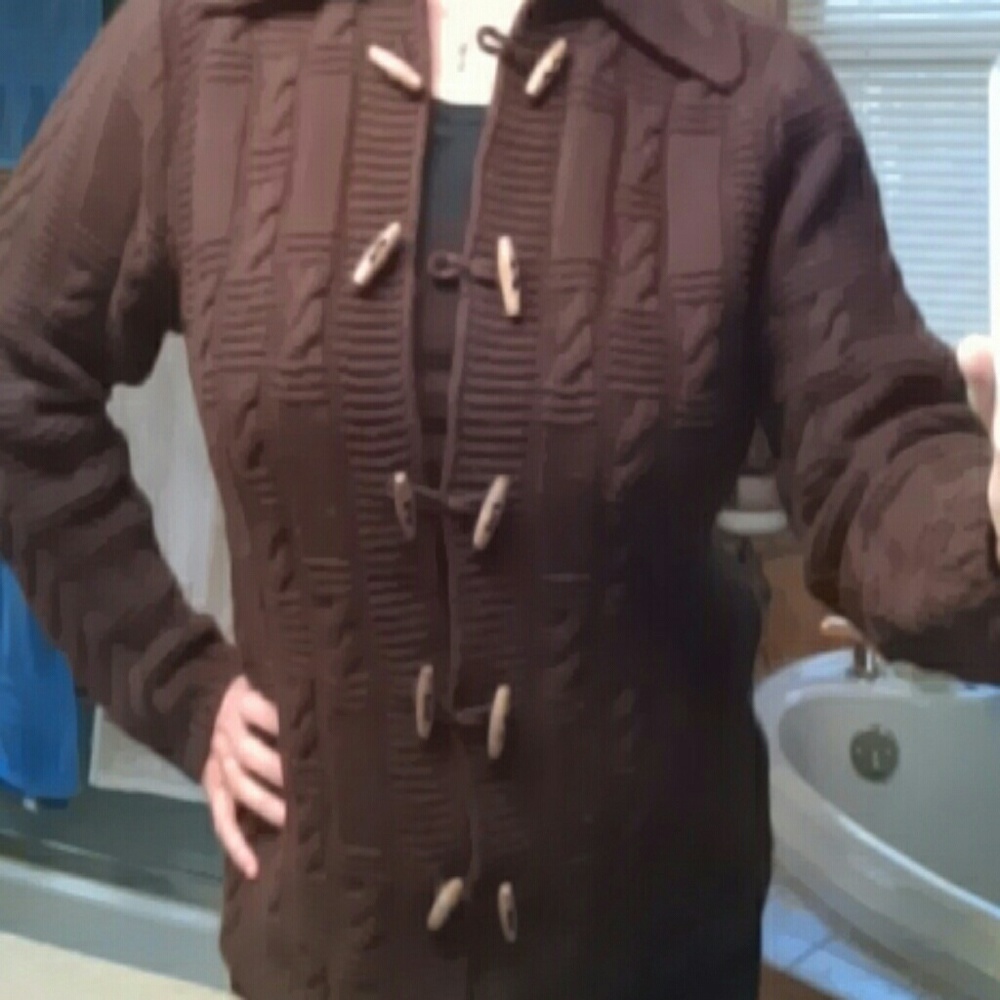 Brown lambs wool sweater