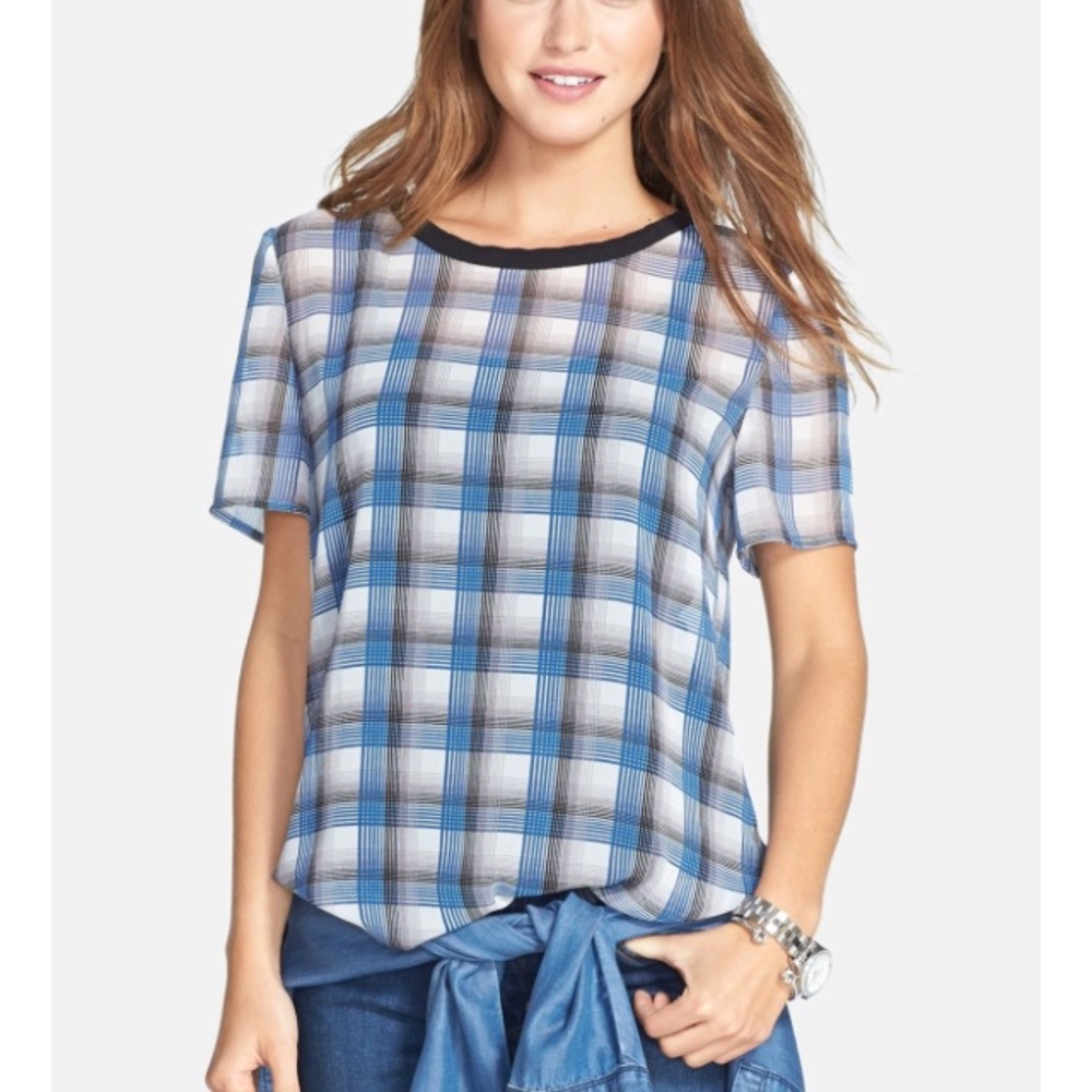 Caslon 🌸
Sheer Woven Plaid Tee (Regular & Petite)