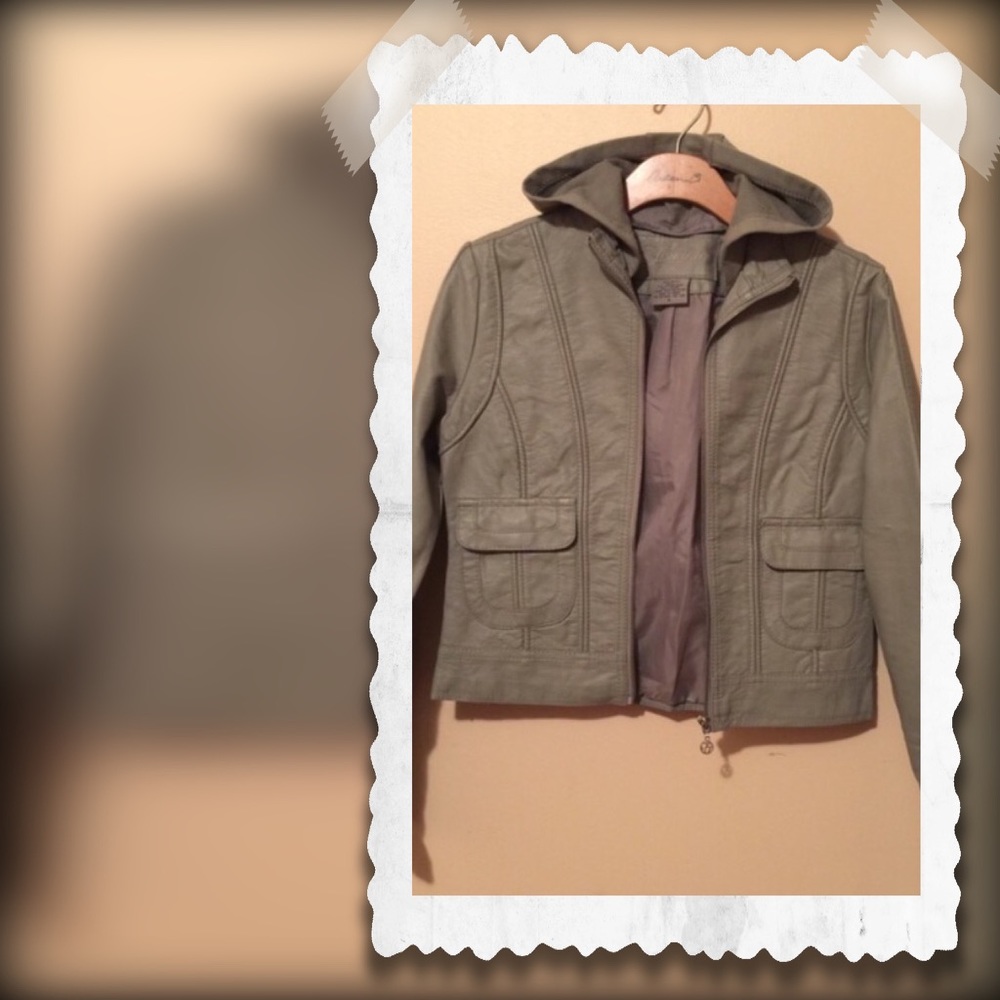 Faux leather jacket