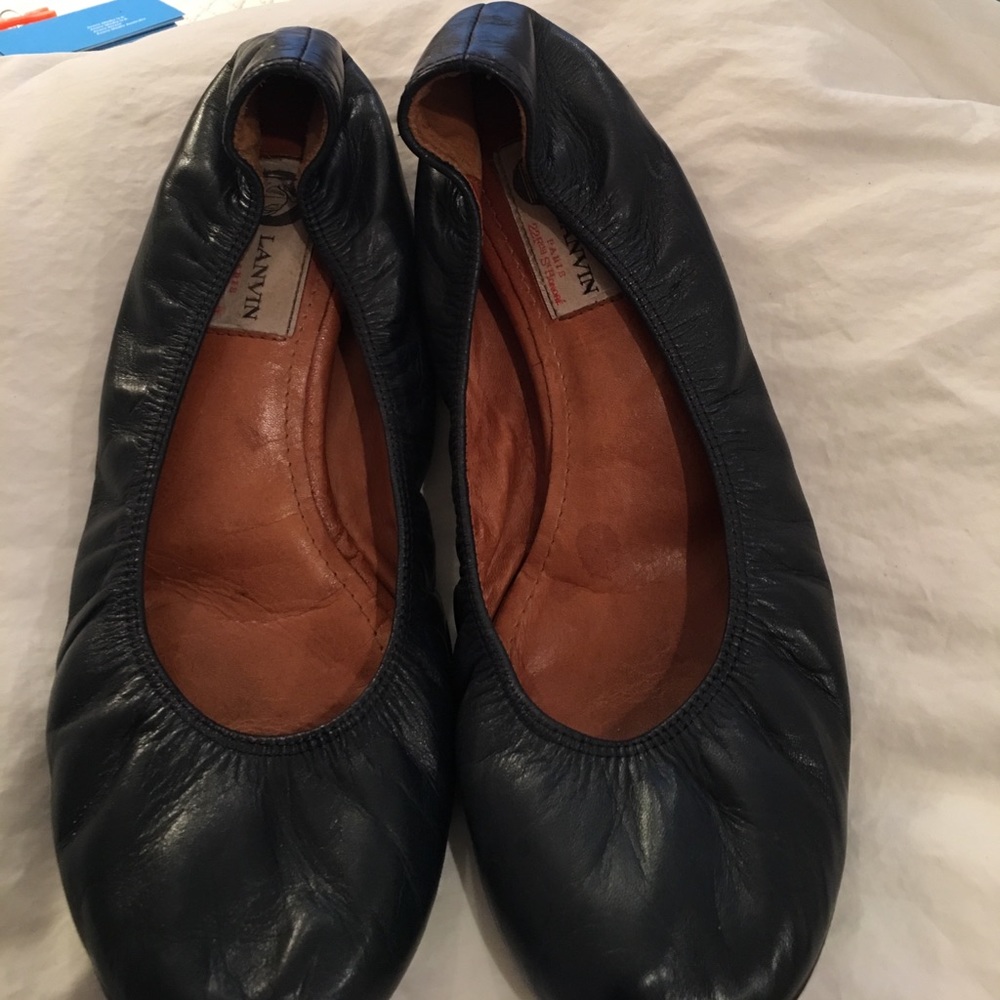 Lanvin Blue Ballet Flats