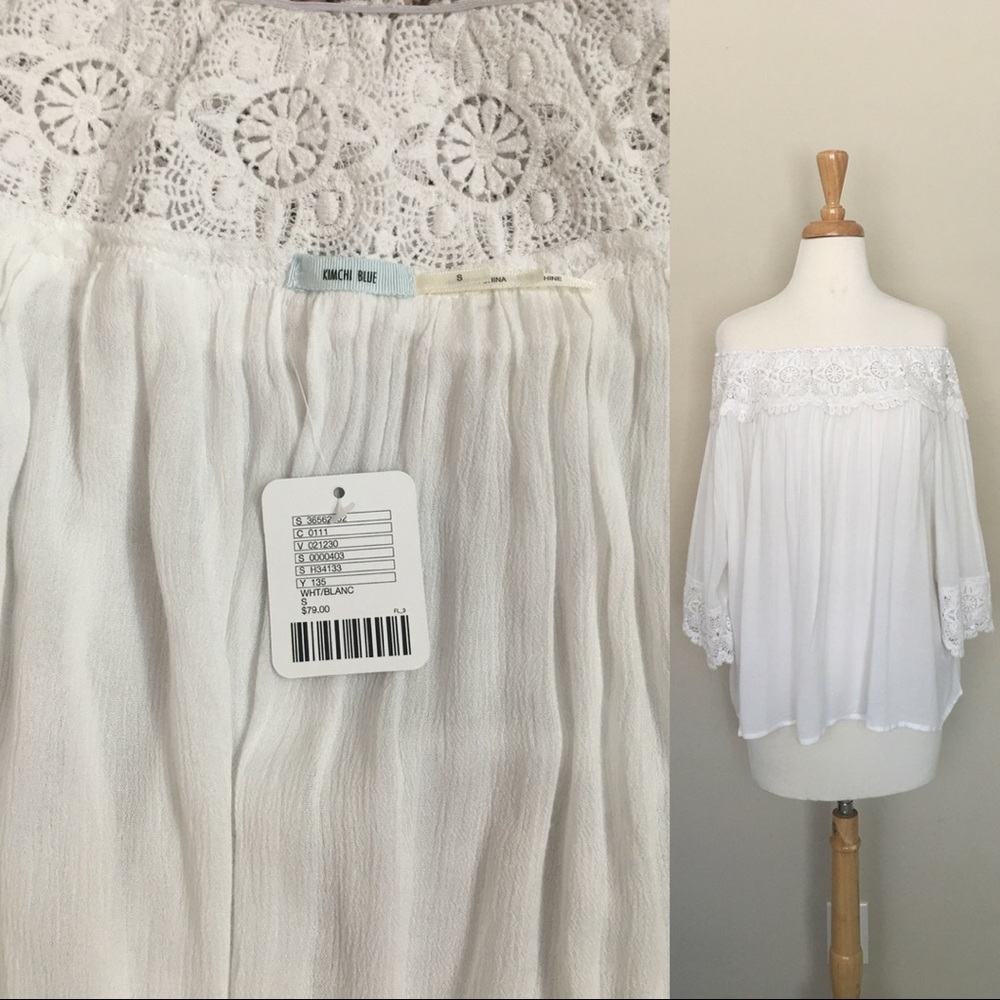 Anthro Kimchi Blue - Off the Shoulder Top - Small