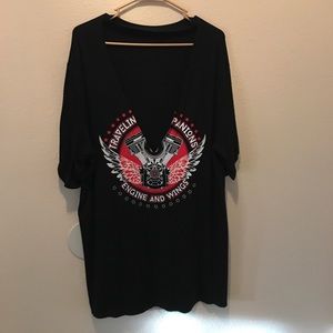 Band cut out T-shirt dress