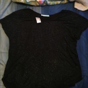 New Maurices black sparkly shirt Sz Large