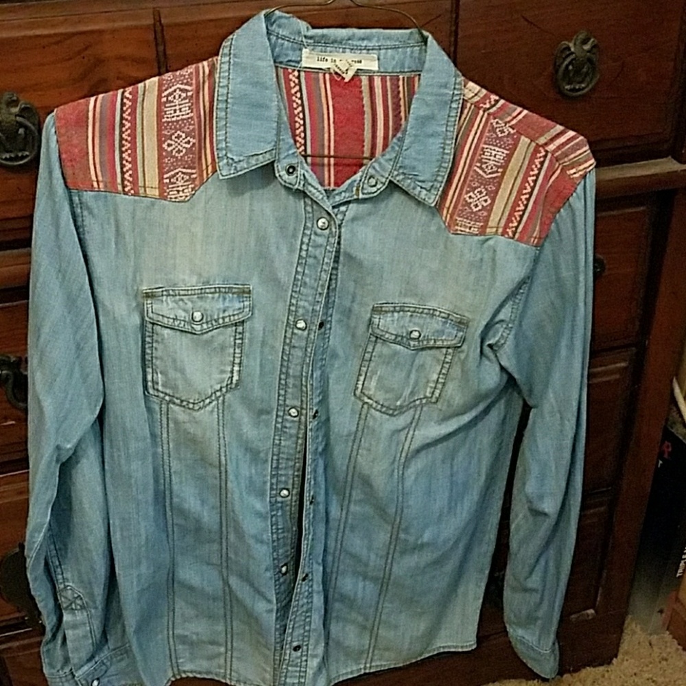 Button up jean jacket