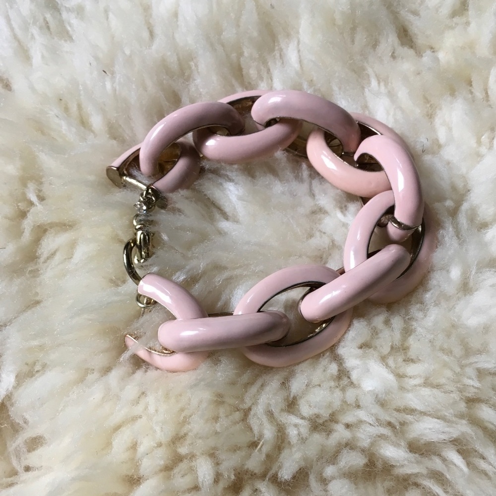 Pink statement bracelet