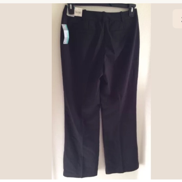 NWT BLACK WORTHINGTON TROUSER LEG CURVY DRESS PANT - Picture 2 of 5