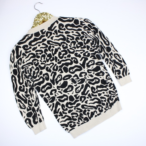 Forever 21 Beige and Black Animal Print Sweater - Picture 5 of 5