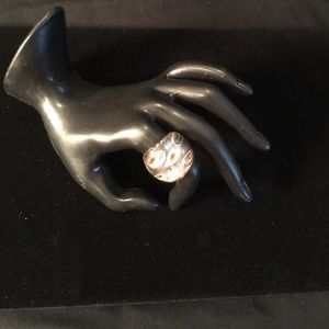 New Glass Ring in Cute Box Perfect Present. Size 7