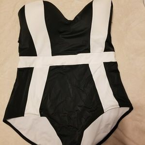 One piece retro style bathing suit