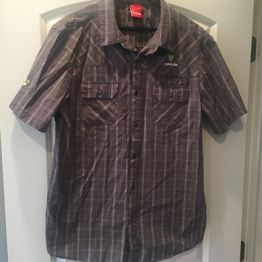Bontrager trek men's short sleeved button up