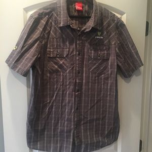 Bontrager trek men's short sleeved button up