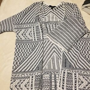 Aztec print shrug sweater